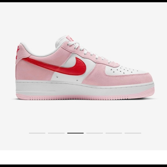 NWT NIB NIKE AIR FORCE 1 ‘07 M 9/W 10.5 TULIP PINK/WHITE/PINK FOAM/UNIVERSTY RED - Picture 6 of 10